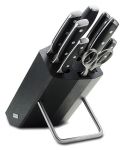Bloc couteaux noir 9 pieces xline