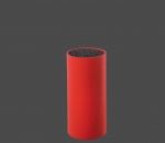 Bloc multi couteaux o 12 x 22 cm rouge