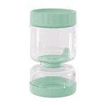 Bocal a cornichons en verre 750 ml avec separateur en silicone