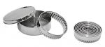 Serie 9 decoupoirs inox canneles 3a11cm