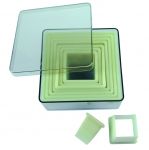 Boite de 9 decoupoirs carres - lisses