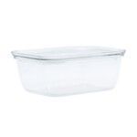 Boite rectangulaire basse 100% verre pour la conservation et le four 1000 ml