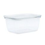 Boite rectangulaire basse 100% verre pour la conservation et le four  1500 ml