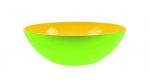 Bol a servir DUO 32 cm vert exterieur / jaune interieur Zak ! Designs