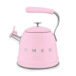 Bouilloire sifflante 2,3L style "Annees 50" Rose