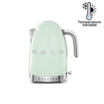 Bouilloire 1,7 L avec reglage de la temperature Vintage Annees 50 Vert d'eau