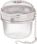 Boule a epices inox GM 10.5 cm avec couvercle et chaine d'accrochage