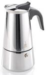 Cafetiere italienne acier inoxydable EMILIO, 6 tasses