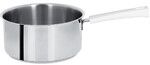 Casserole 14 cm Poignee Blanche Inox Mutine Fixe