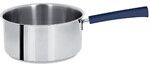 Casserole 14 cm inox Mutine a poignee fixe encre bleue