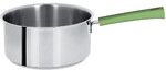 Casserole 14 cm Poignee Vert Tilleul Inox Mutine Fixe