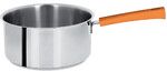 Casserole 16 cm Poignee Orange Inox Mutine Fixe