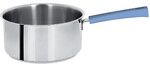 Casserole 18 cm Poignee Bleu Lavande Inox Mutine Fixe
