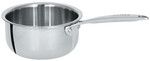 Casserole saucier haut 24 cm Castelpro 5 ply poignee fixe