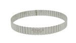 Cercle a tarte rond a bord cannele en inox perfore Air System® hauteur 3 cm o 24