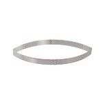 Cercle a tarte forme calisson a bord droit en inox perfore Air System® hauteur 2