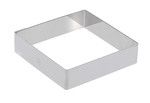 Cercle carre en inox  H. 2 cm - L. 8 cm