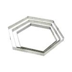 Cercle Hexagone Perfore o 20 Hauteur 2 cm