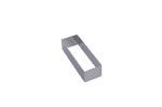 Rectangle de presentation inox de 5 cm x 2,5 cm x Hauteur 2,5 cm
