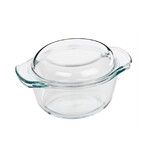 Cocotte a four en verre avec couvercle 1.4 L - o18 x 11.5 cm de - 40&deg; a + 250 &deg;