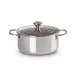 Cocotte Basse 20 cm Inox Signature avec couvercle