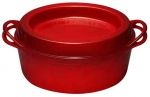 Cocotte en Fonte Emaillee DOUFEU ovale 30 cm Volcanique