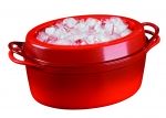 Cocotte Doufeu ovale 12/28cm 4.5 L Cerise