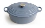 Cocotte ovale 27 cm 4.1 l bleu mineral