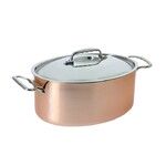 Cocotte ovale cuivrinox couve 30cm 6.5l