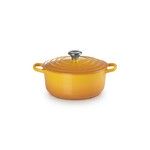 Cocotte Signature en fonte emaillee ronde 20 cm Nectar