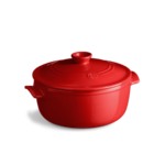 Cocotte ronde en ceramique O 26 cm Rouge Grand Cru