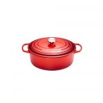 Cocotte SIGNATURE en Fonte Emaillee Ovale 17 cm CERISE