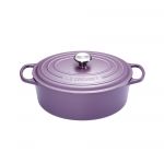 Cocotte Signature en fonte emaillee ovale 29 cm violet Ametist