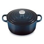 Cocotte Signature en fonte emaillee rond 22 cm Nuit