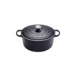 Cocotte Signature en fonte emaillee ronde 16 cm noir