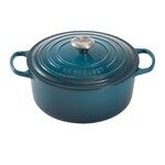 Cocotte Signature en fonte emaillee Ronde 20 cm Deep Teal