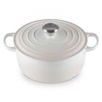 Cocotte Signature en fonte emaillee Ronde 24 cm Meringue