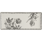 coffret 1 plat cake tulipes noires