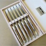 Coffret 6 couteaux Thiers Avantage en Pistachier finition Mat