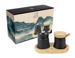 Coffret Bali fonte noir: Moulin & Coupelle sel