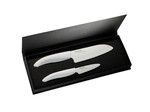 Coffret cadeau (Petit Santoku et petit couteau d'office) GEN lame blanche manche