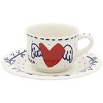 Coffret Cafe : Tasse + Coupelle - L'Archipel Sentimental par Jean-Charles de Cas