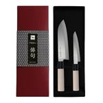 Coffret couteaux japonais Haiku Home Santoku + Office