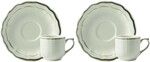 Coffret de 2 Tasses & Soucoupes Cafe FILET Taupe