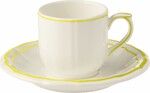 Coffret de 2 Tasses & Soucoupes Cafe FILET Citron