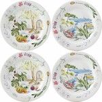 Coffret de 4 Assiettes Canapes Assorties PROVENCE