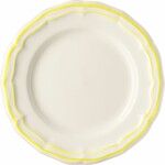 Coffret de 4 Assiettes Canapes FILET Citron