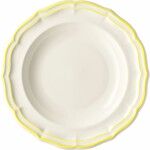 Coffret de 4 Assiettes Creuses FILET Citron