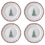 Coffret de 4 Assiettes Dessert FILET Noel