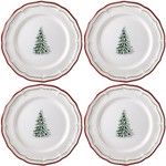 Coffret de 4 Assiettes Plates FILET Noel